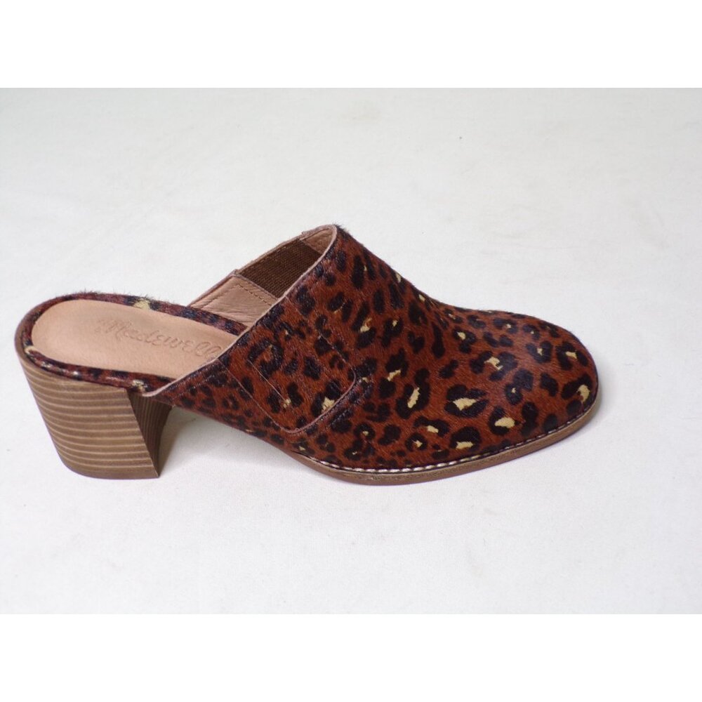 🆕MADEWELL Carey Mule Slide Shoes Calf Hair Leopard 9.5 - Picture 9 of 12